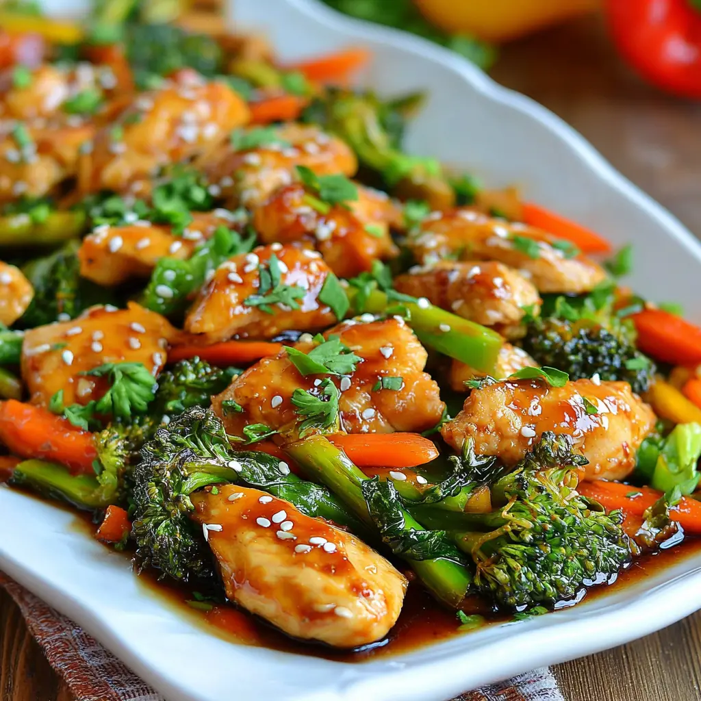 chicken stir fry - final presentation