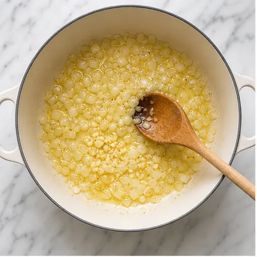Step 1: Sautéing the aromatic base