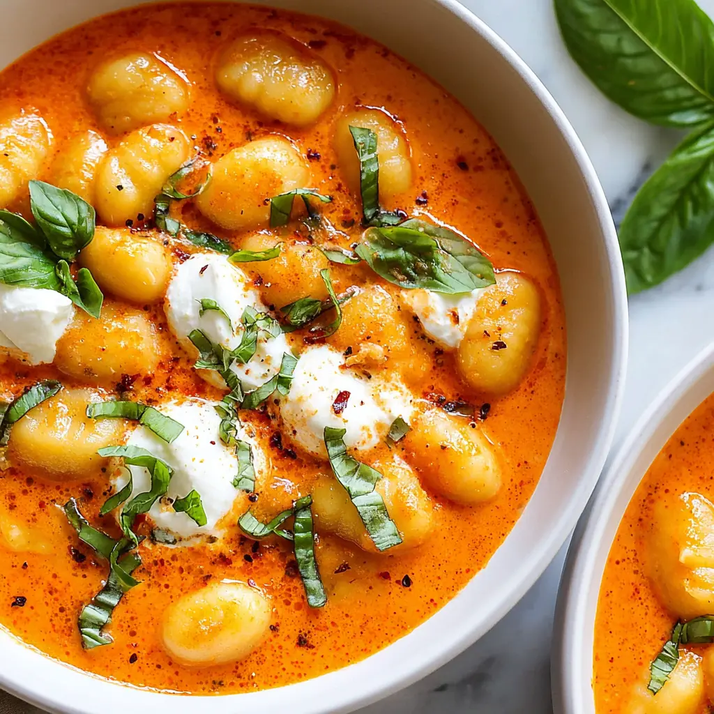 creamy tomato gnocchi soup