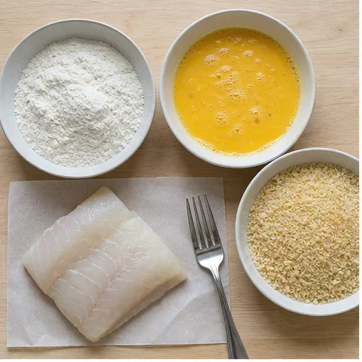 Step 1: Setting up the breading station