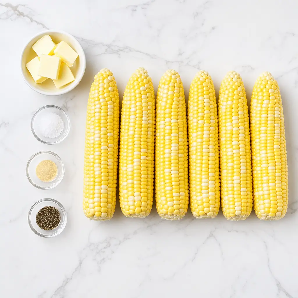 grilled corn on the cob - main ingredients