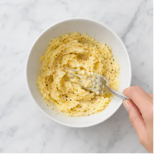 Step 1: Mashing the seasoned butter mixture