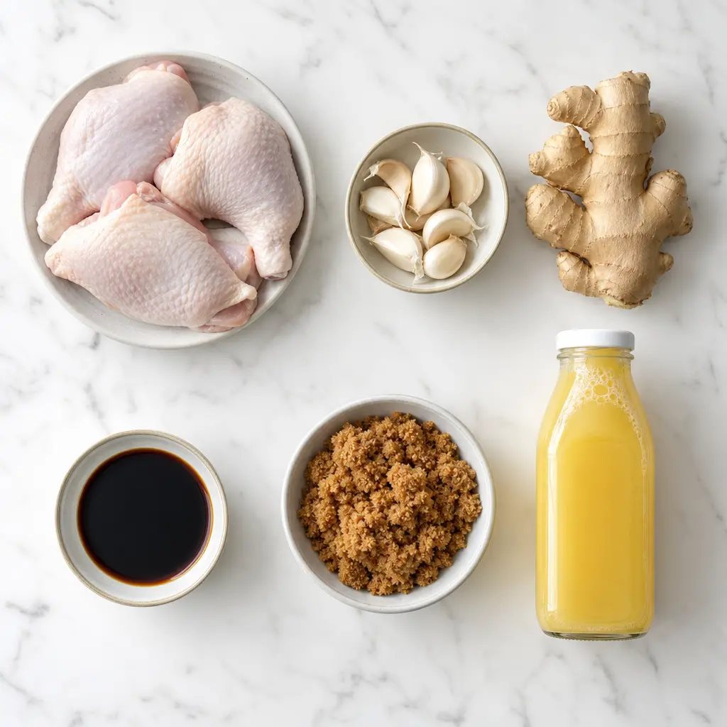 hawaiian teriyaki chicken - main ingredients