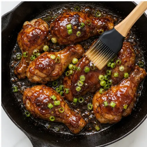 Step 4: Glaze and garnish