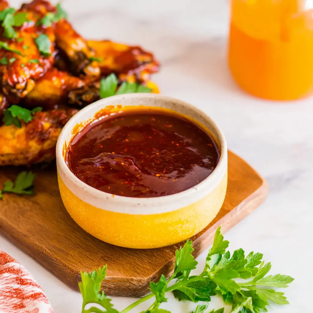 hot honey bbq sauce - final presentation
