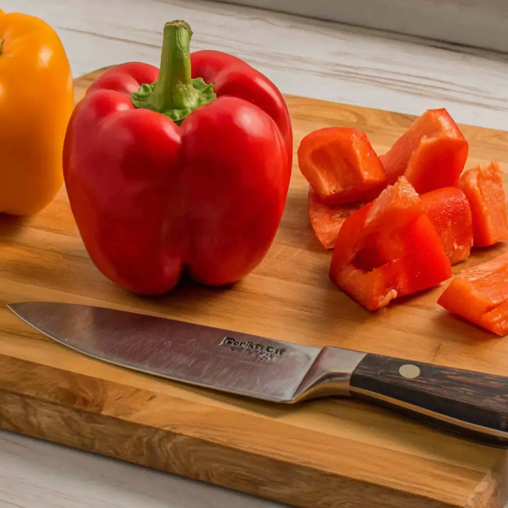 how to cut a bell pepper - main ingredients