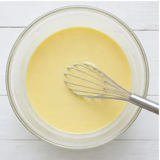 Step 3: Whisking the key lime filling