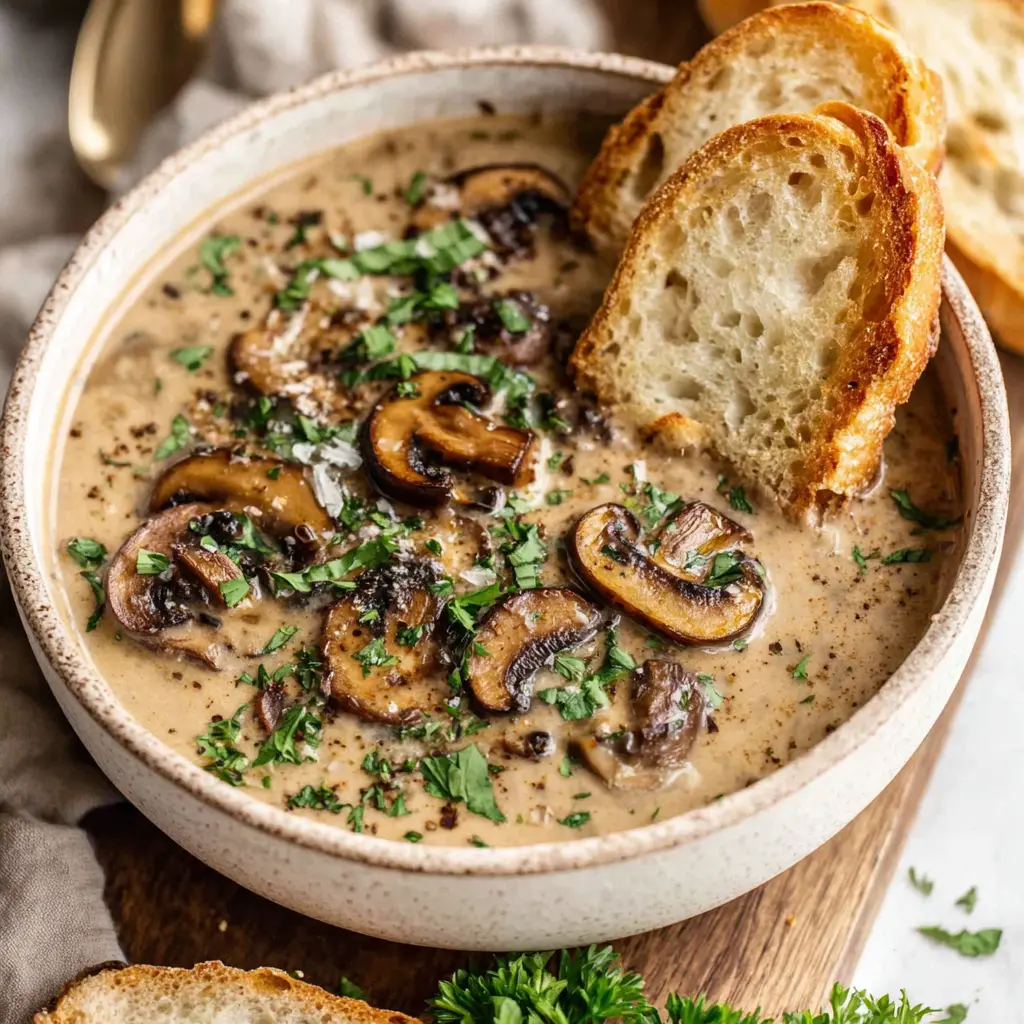 How to Make the Best Loaded Creamy Mushroom Soup