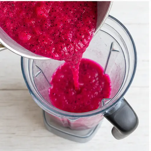 Step 3: Blend the cooked fruit mixture