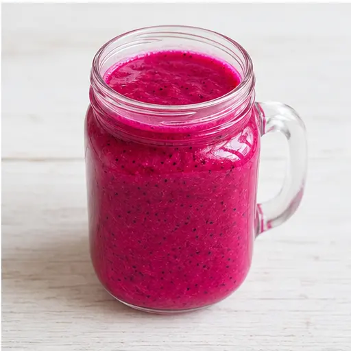 Step 4: Chill the dragon fruit base in a jar