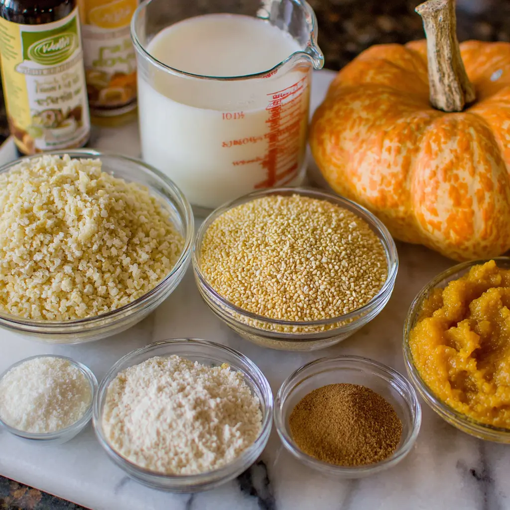 pumpkin kasha - main ingredients