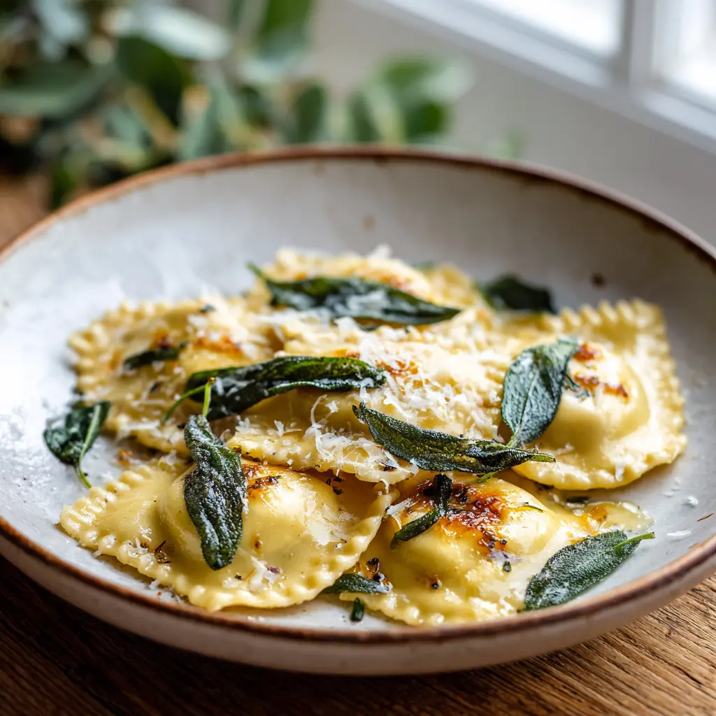 How to Make Ravioli with Sage Butter Sauce?
