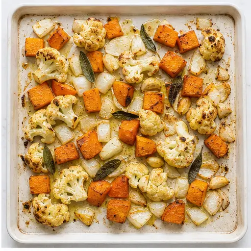 Step 2: Roasted vegetables with caramelized edges
