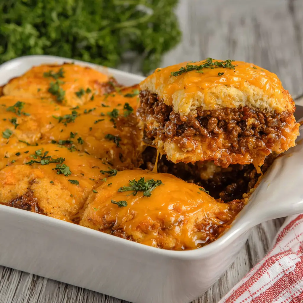 sloppy joe casserole - final presentation