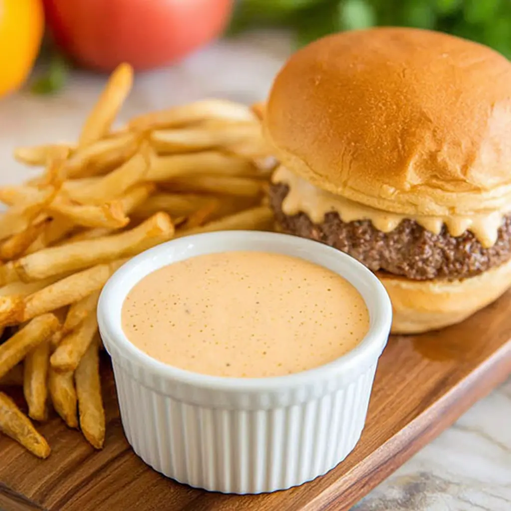 smash burger sauce - final presentation