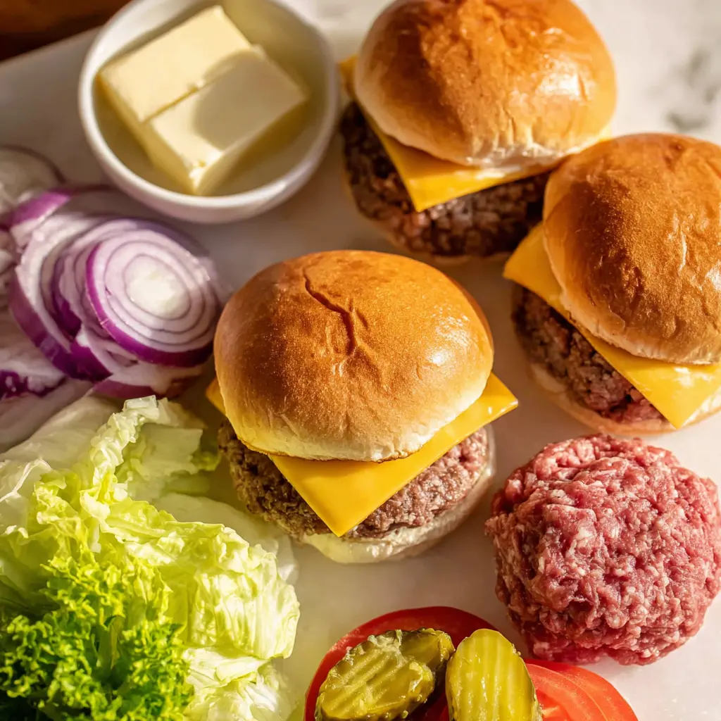 smash burgers - main ingredients