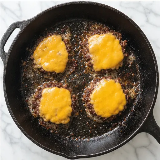 Step 4: Flipping and adding cheese