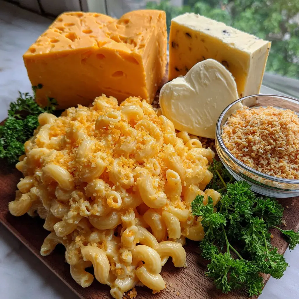 smoked gouda mac and cheese - main ingredients