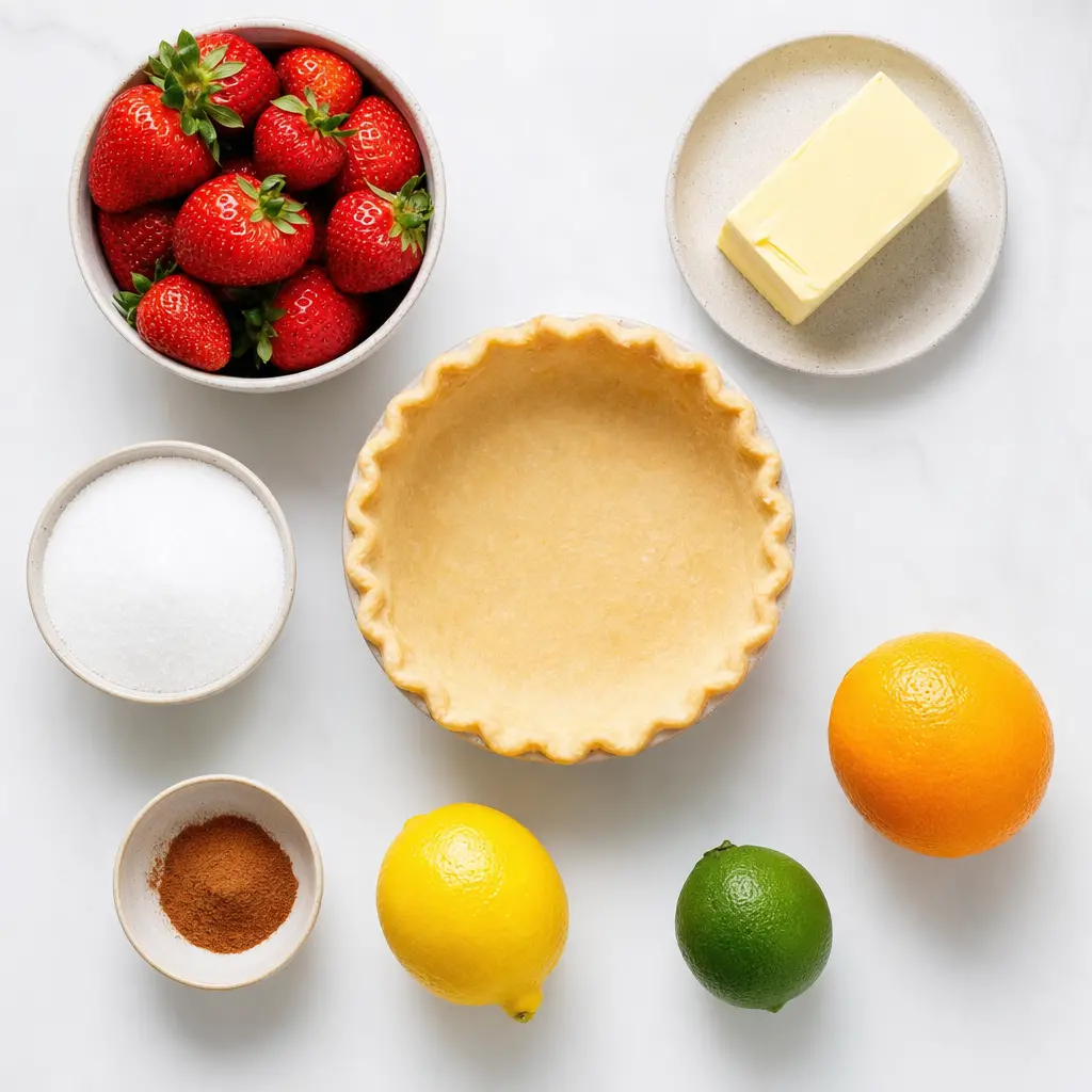 strawberry salsa - main ingredients
