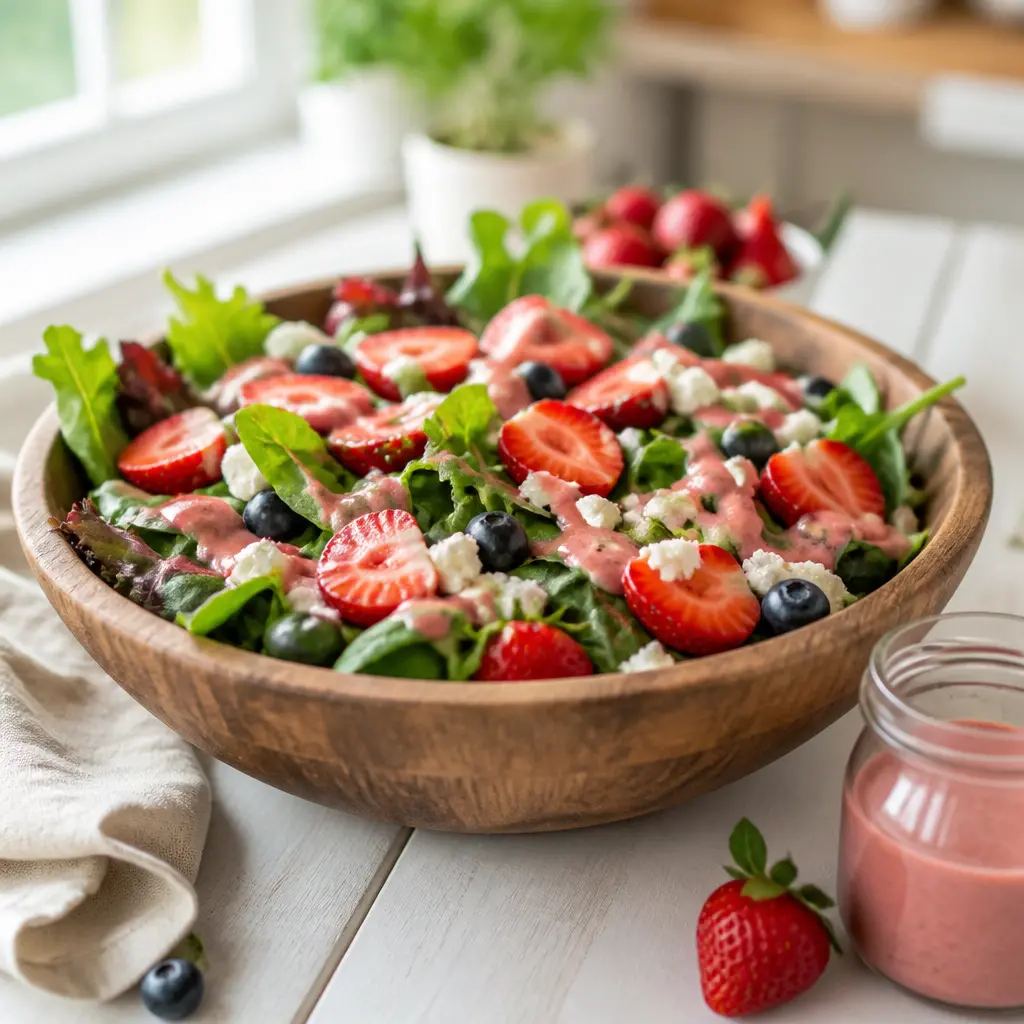 strawberry vinaigrette - final presentation