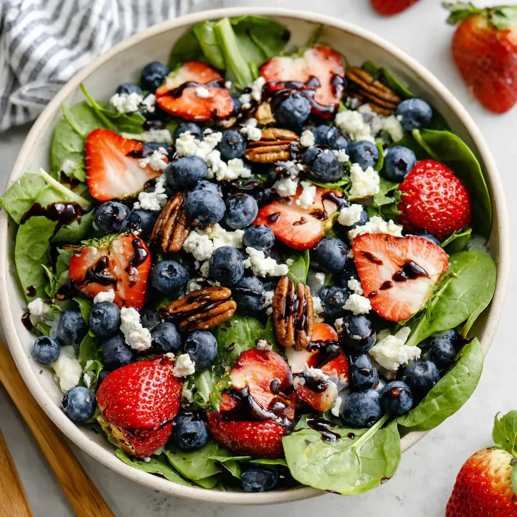 summer salad with berries