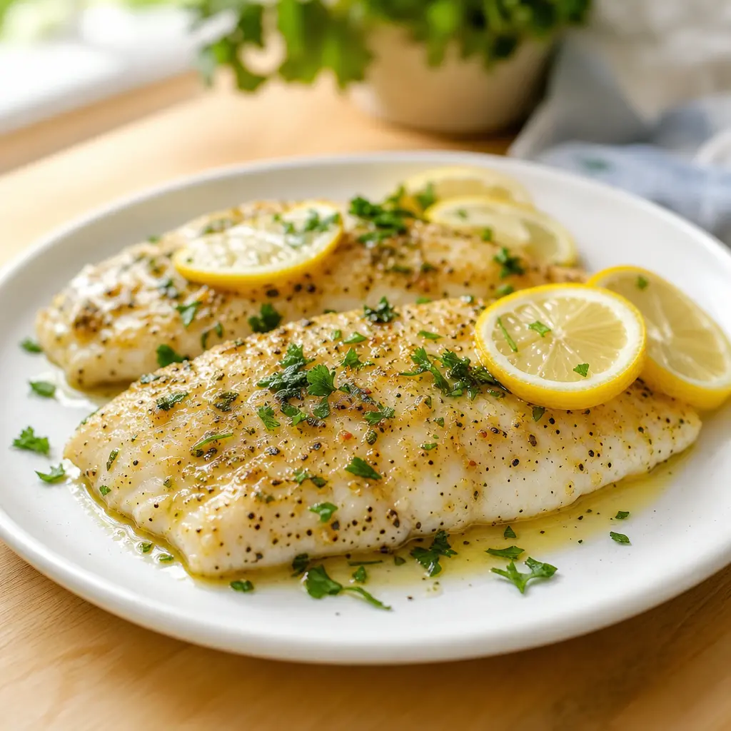 baked tilapia - final presentation