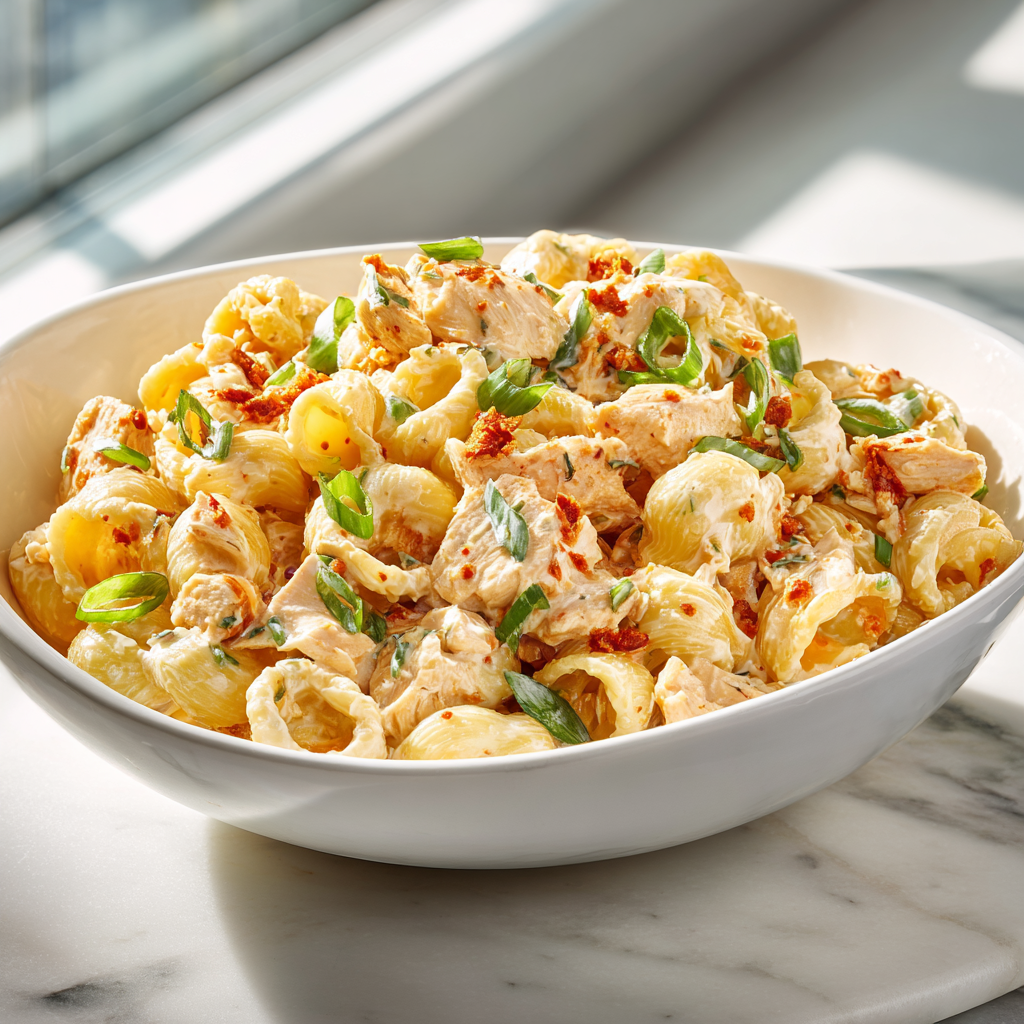 buffalo chicken pasta salad