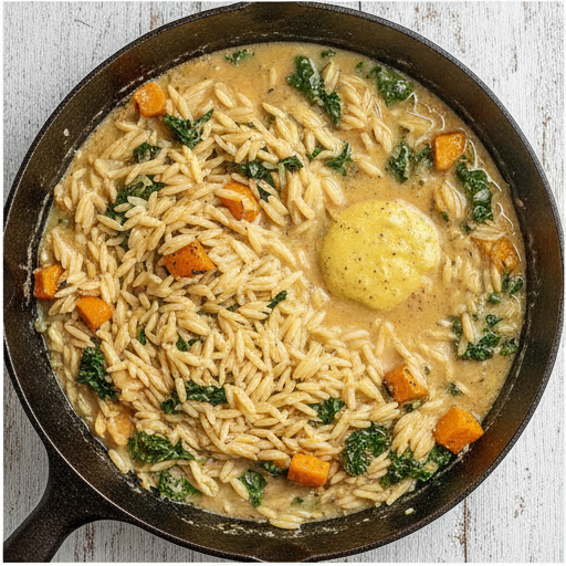 chicken butternut squash orzo - step 3