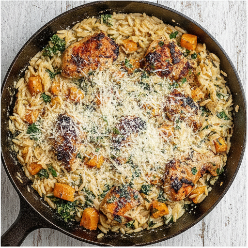 chicken butternut squash orzo - step 4