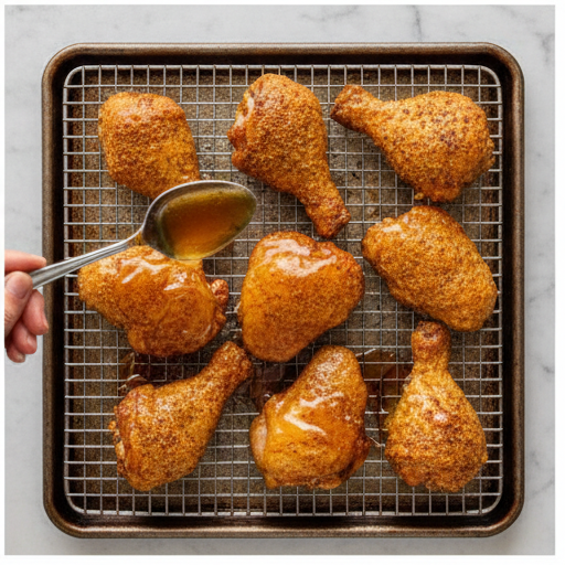 crispy baked hot honey chicken - step 4