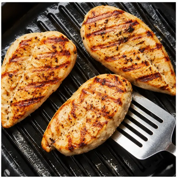 Step 2: Grill chicken until golden and charred