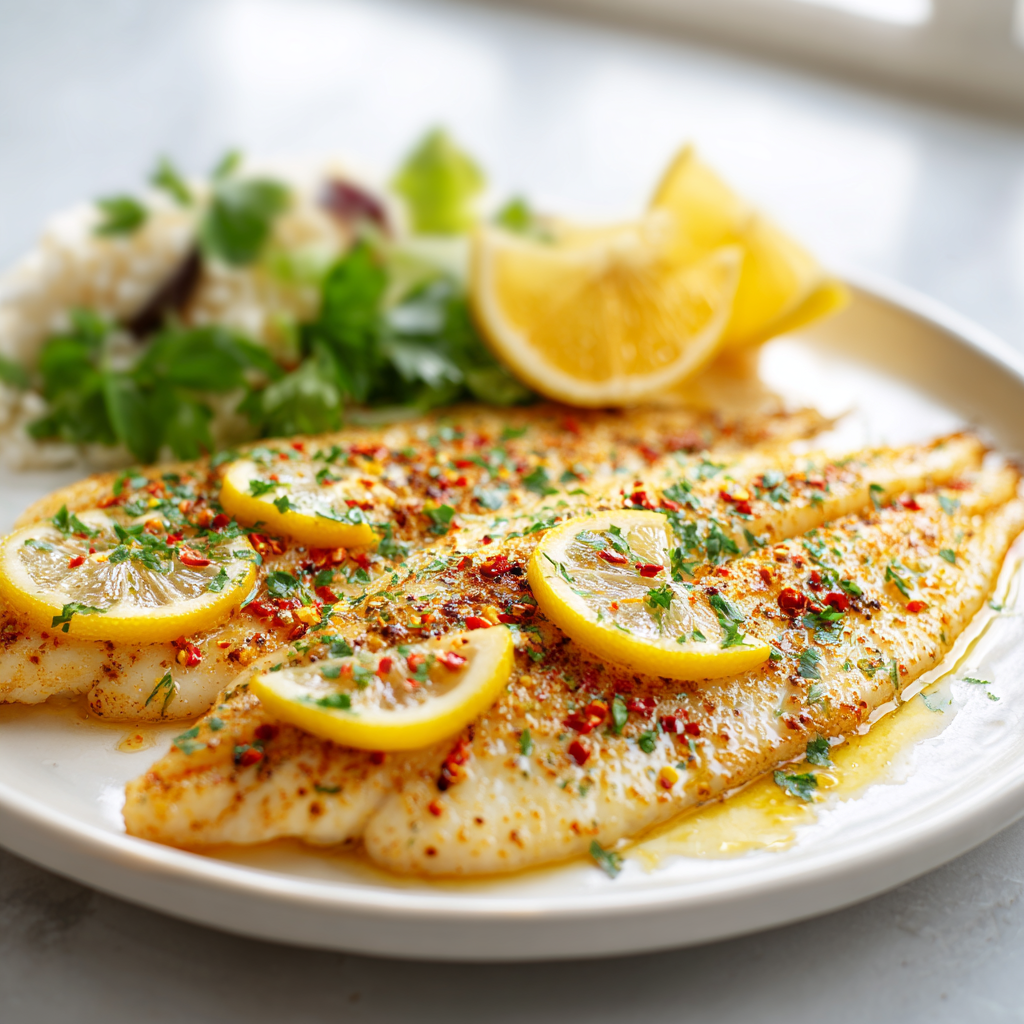 easy baked tilapia - final presentation