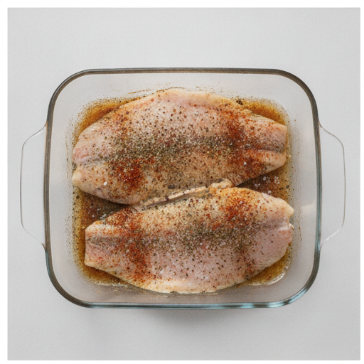 easy baked tilapia - step 1