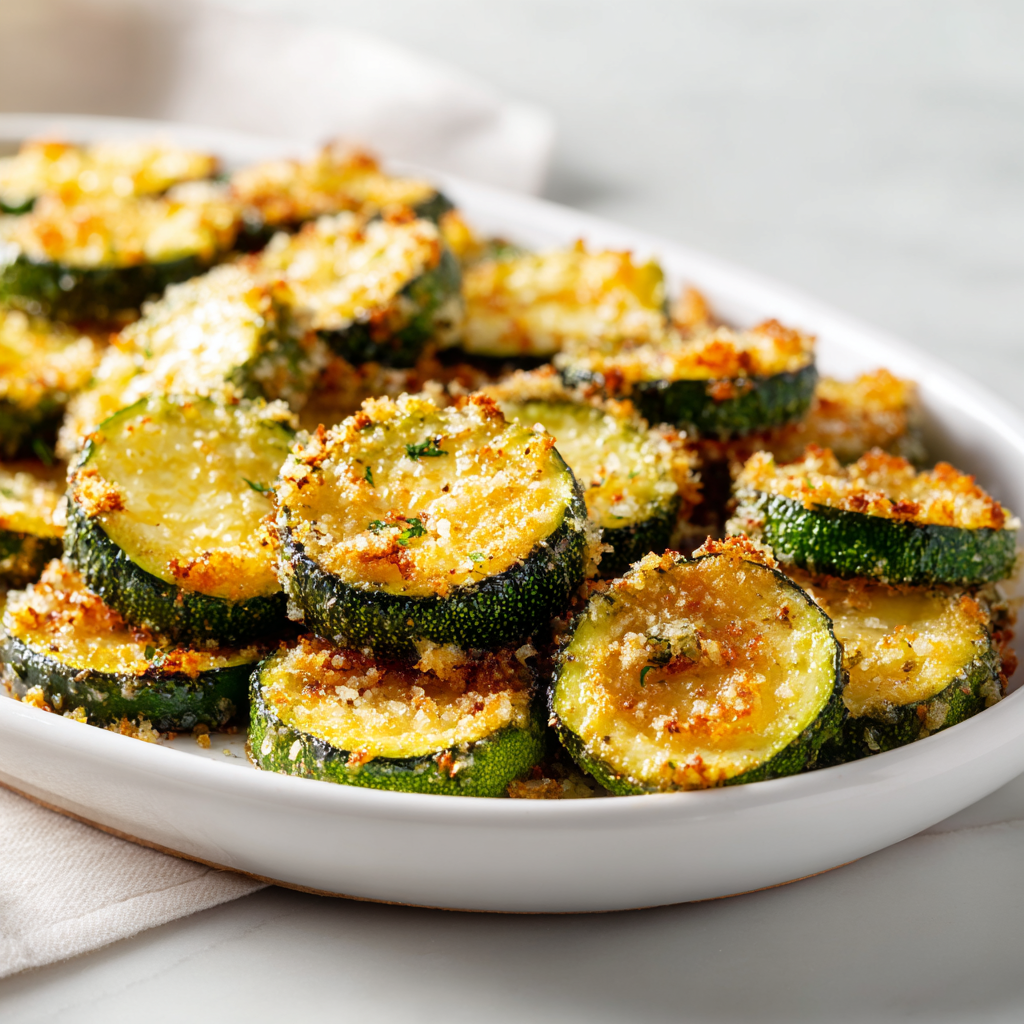 garlic parmesan roasted zucchini