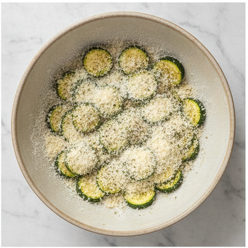 garlic parmesan roasted zucchini - step 2