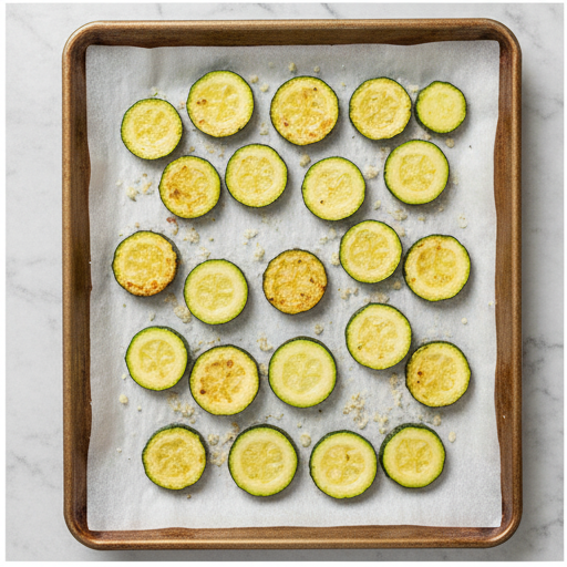 garlic parmesan roasted zucchini - step 3