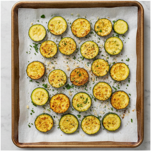 garlic parmesan roasted zucchini - step 4