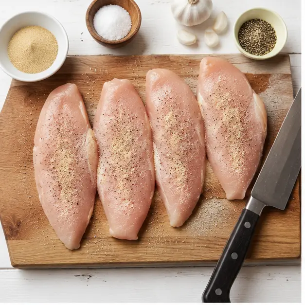 Step 1: Seasoning chicken fillets