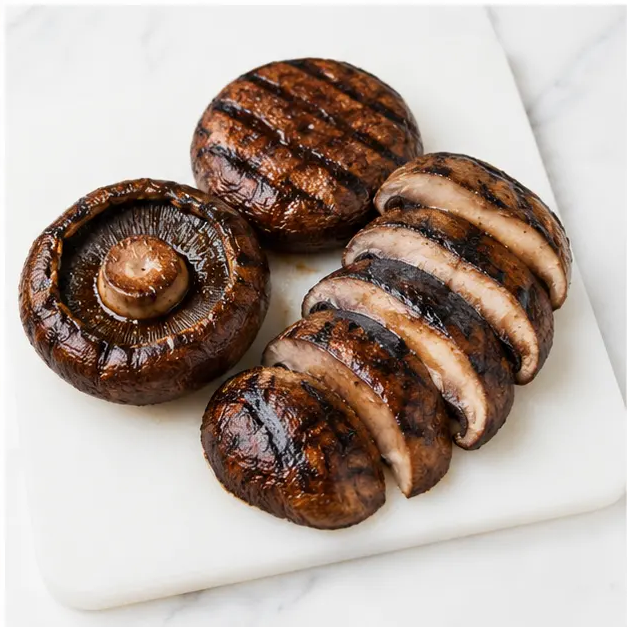 Step 4: Rest and slice the finished mushrooms