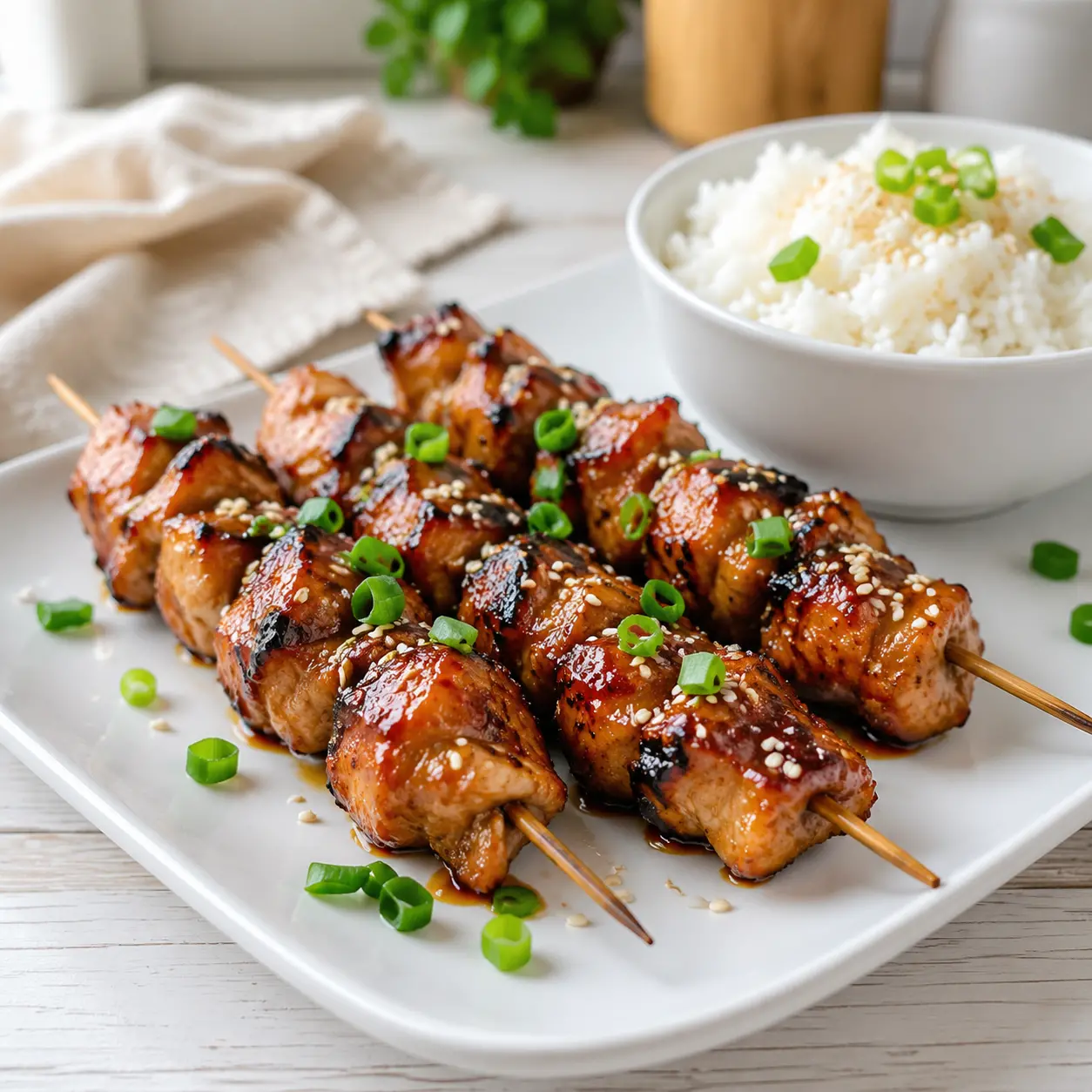 grilled teriyaki chicken - final presentation