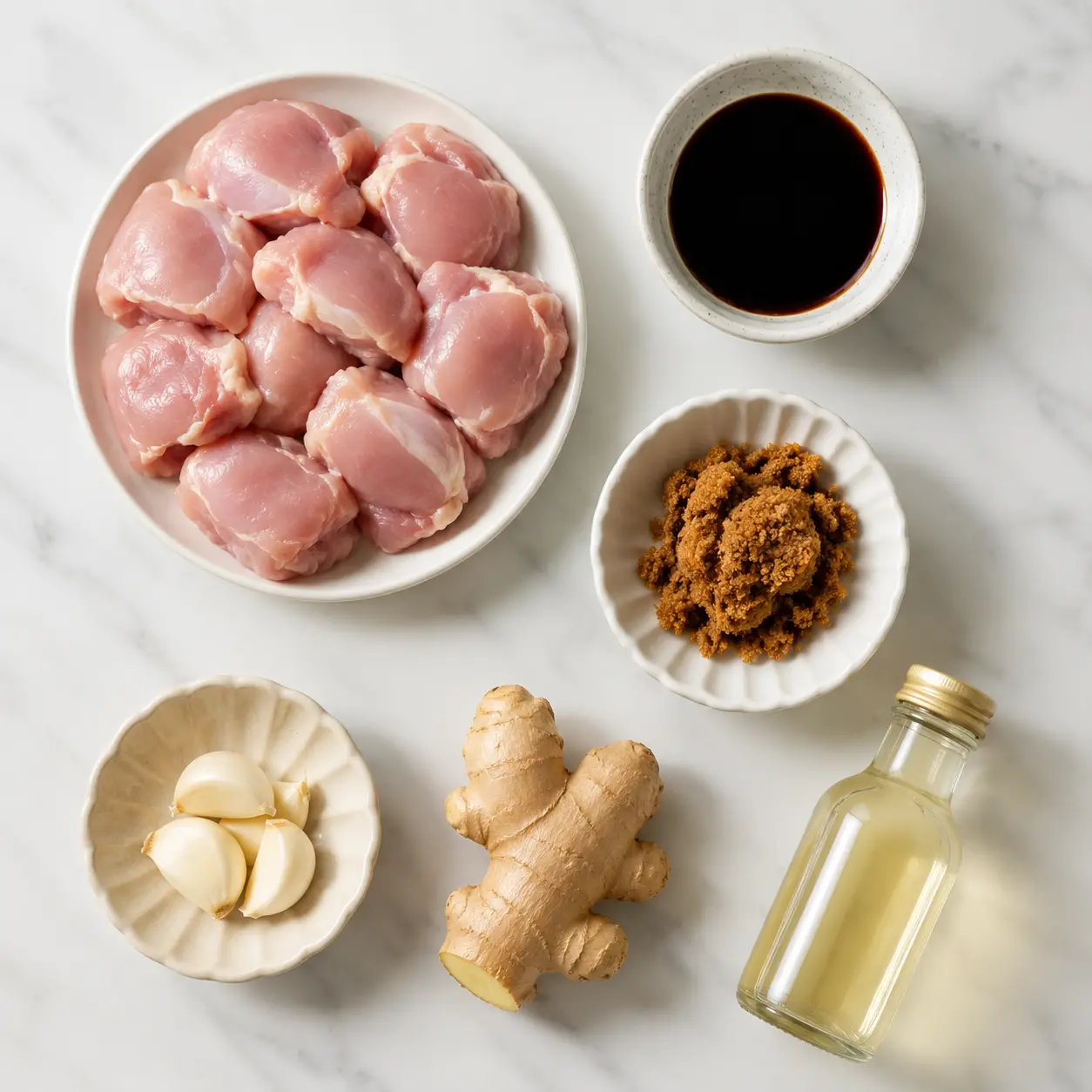 grilled teriyaki chicken - main ingredients