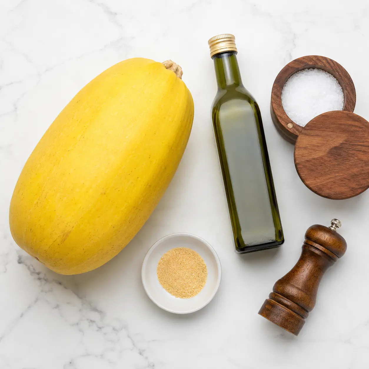 how to cook spaghetti squash - main ingredients