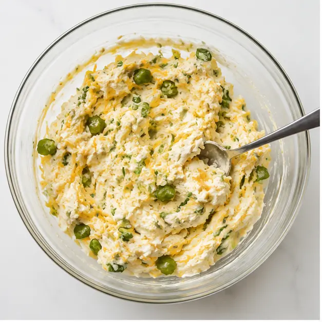 Step 1: Mixing the cream cheese filling