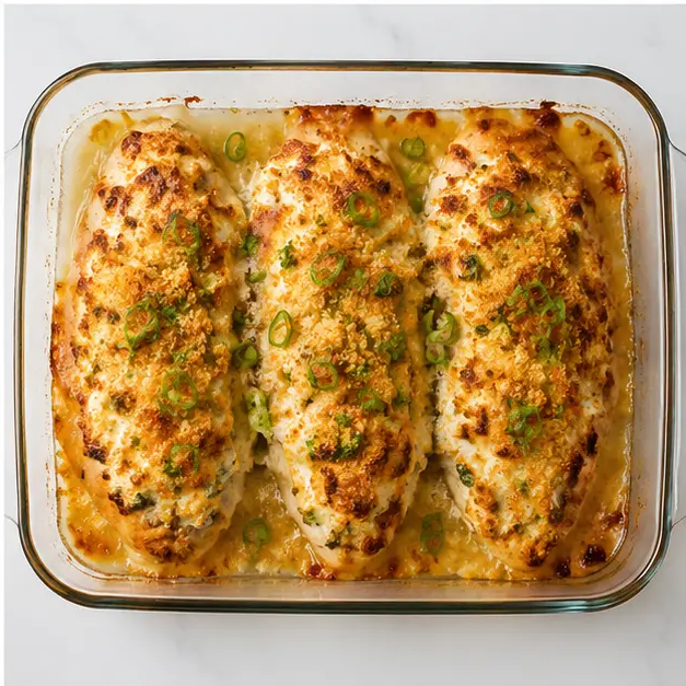 Step 4: Baked dish with golden bubbly topping