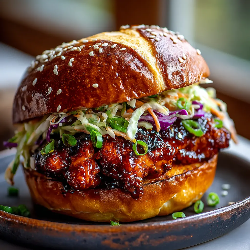 korean bbq chicken sandwich 433931921