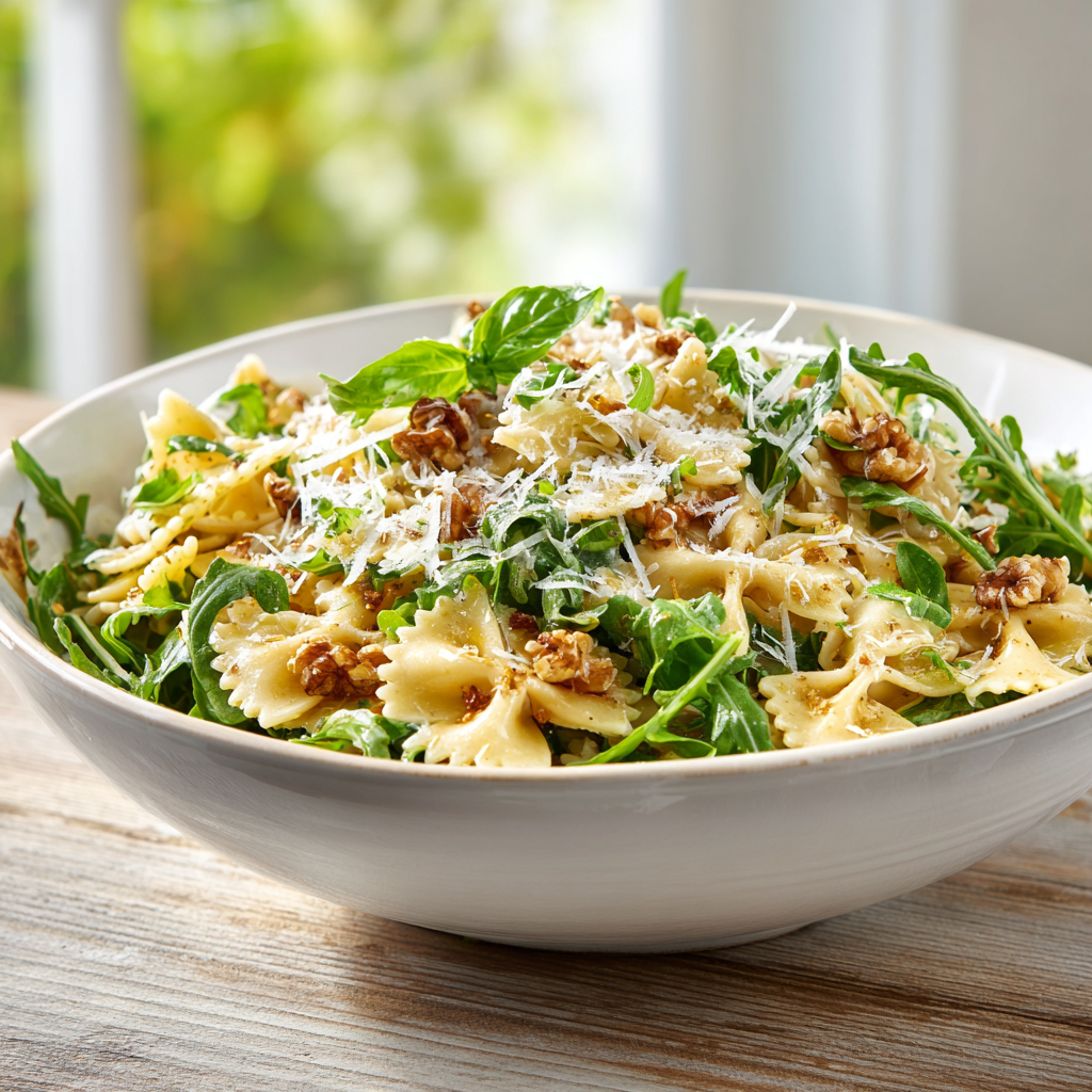 lemon arugula pasta salad