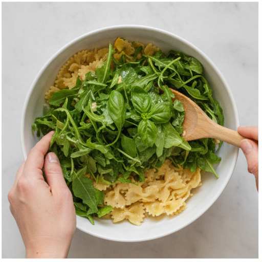 lemon arugula pasta salad - step 4