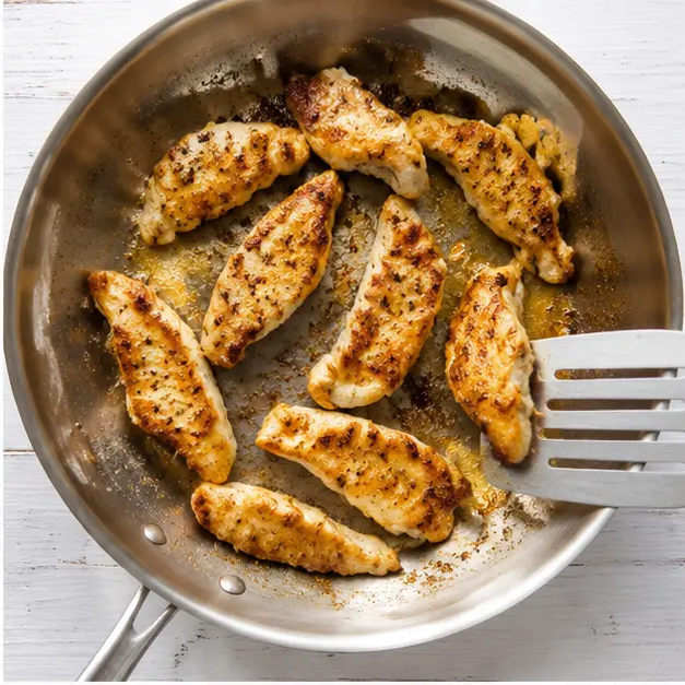 Step 2: Sear chicken until golden and crispy