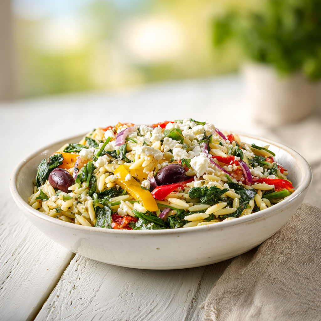 mediterranean pasta salad - final presentation