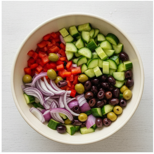mediterranean pasta salad - step 3